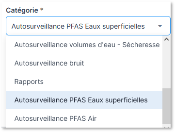  Ajout d'une surveillance PFAS eau